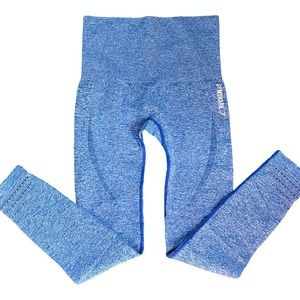 Gymshark high rise leggings blue seamless